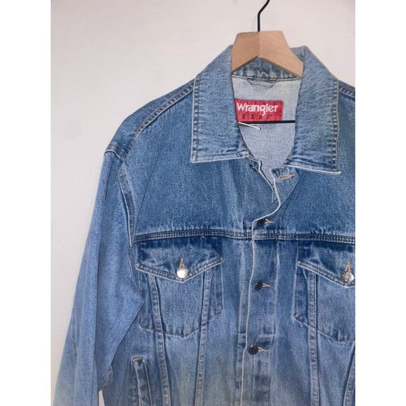Vintage Wrangler Hero Denim Jacket Outerwear VTG XL X-Large - Picture 2 of 10